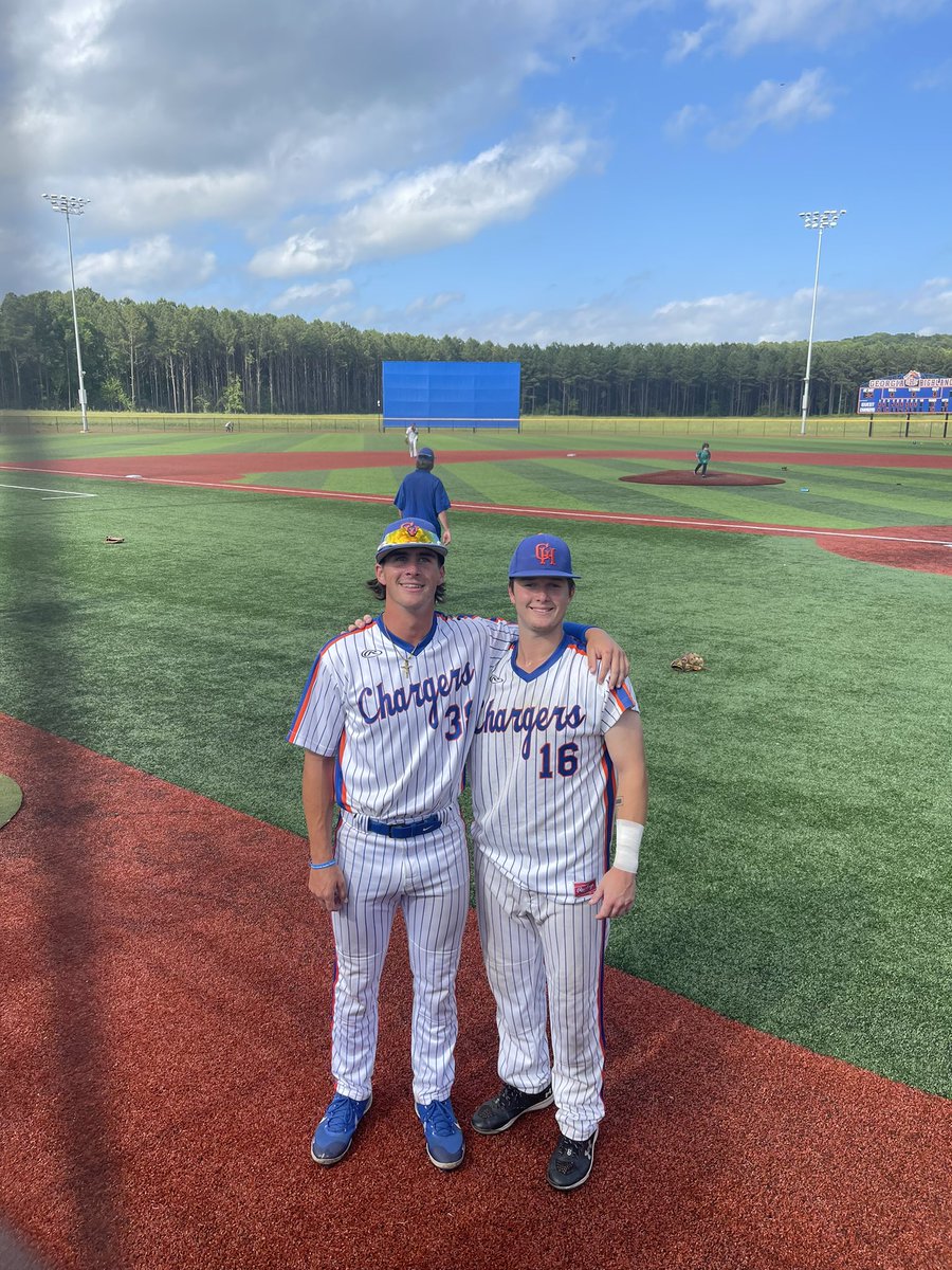 Congratulations to these two North Baseball Legends and to the GHC Chargers on their Conference Championship! @andrewarnold011 @GraysonGodbee @GHCBaseball #WinnersWin #BuiltDifferent #OurBrand #Legend22 #Legend23