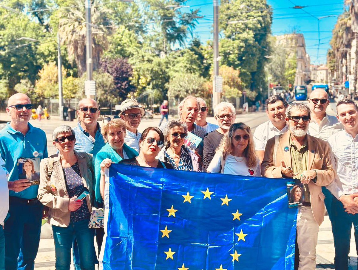 Tous sur le pont ! 🇪🇺🇫🇷 Avec les militants dans les rues montpelliéraines afin de présenter notre programme pour bâtir une Europe puissance au service d’une France forte. Le 9 juin, un tour, un vote : @BesoindEurope !