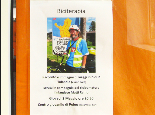 #pyöräilyviikko kävin levittämässä #pyöräily #terapia'n ilosanomaa Schiossa Veneton maakunnassa Italiassa :))  Kielikin taipui, tosin väitin poronhoitajia (allevatori delle renne) munaisten kasvattajiksi (allevatori dei reni) :D #bici