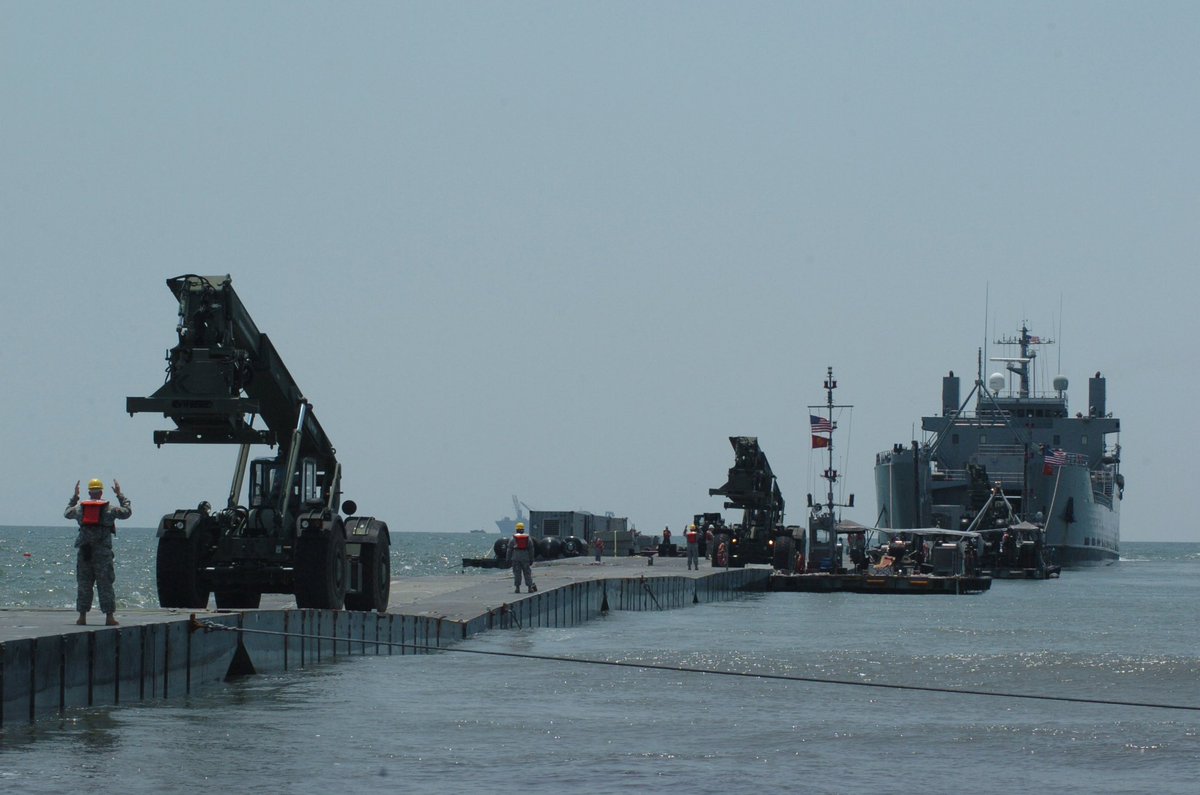 Pentagon Press Secretary, Major General Pat Ryder revealed today during a Press Briefing that the U.S. Army’s Joint Logistics Over-The-Shore (JLOTS) Floating Dock as well as the Causeway, which will connect the Dock to a Temporary Pier that was Constructed by the Israel Defense