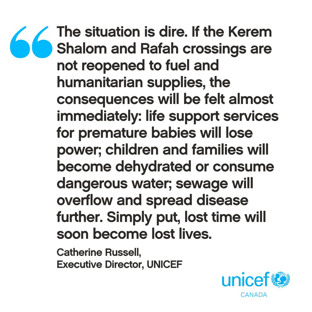 Military operations in #Rafah and the closure of key border crossings into southern #Gaza have severed access to fuel, threatening to grind humanitarian operations to a halt. Read @unicefchief's statement: ow.ly/b2QO50RAXjY