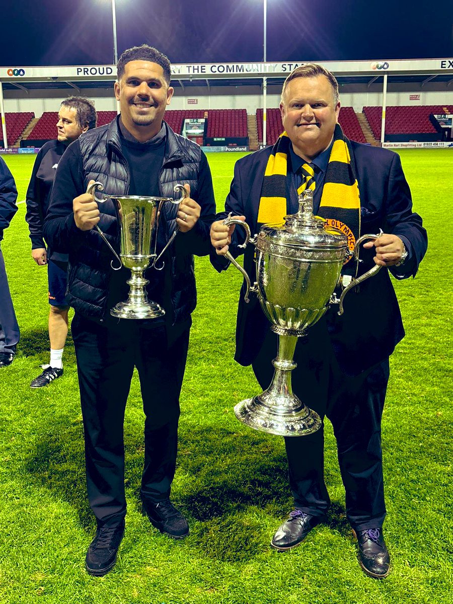 Another top night and a fitting end to a fantastic season to clinch a @StaffordshireFA Senior Cup and Walsall Senior Cup double for the second season on the spin. Credit to all involved as we continue to have such a progressive and winning impact as a club in our community #UTP