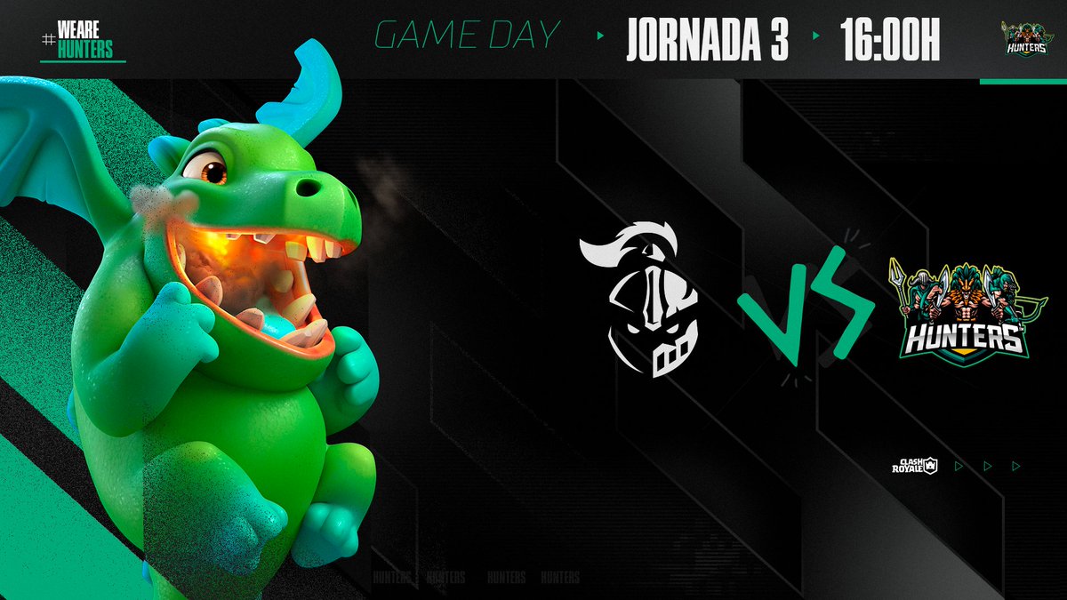 🎮| Clash Royale

Hoy se juegaaaa

Inicia la 3ra fecha de la @SupeStarsCup.

🆚️| @RL_Latam
⏰️| 16:00🇲🇽

¡Que gane el mejor!

#WeAreHunters #BeTheBestHunter🐊