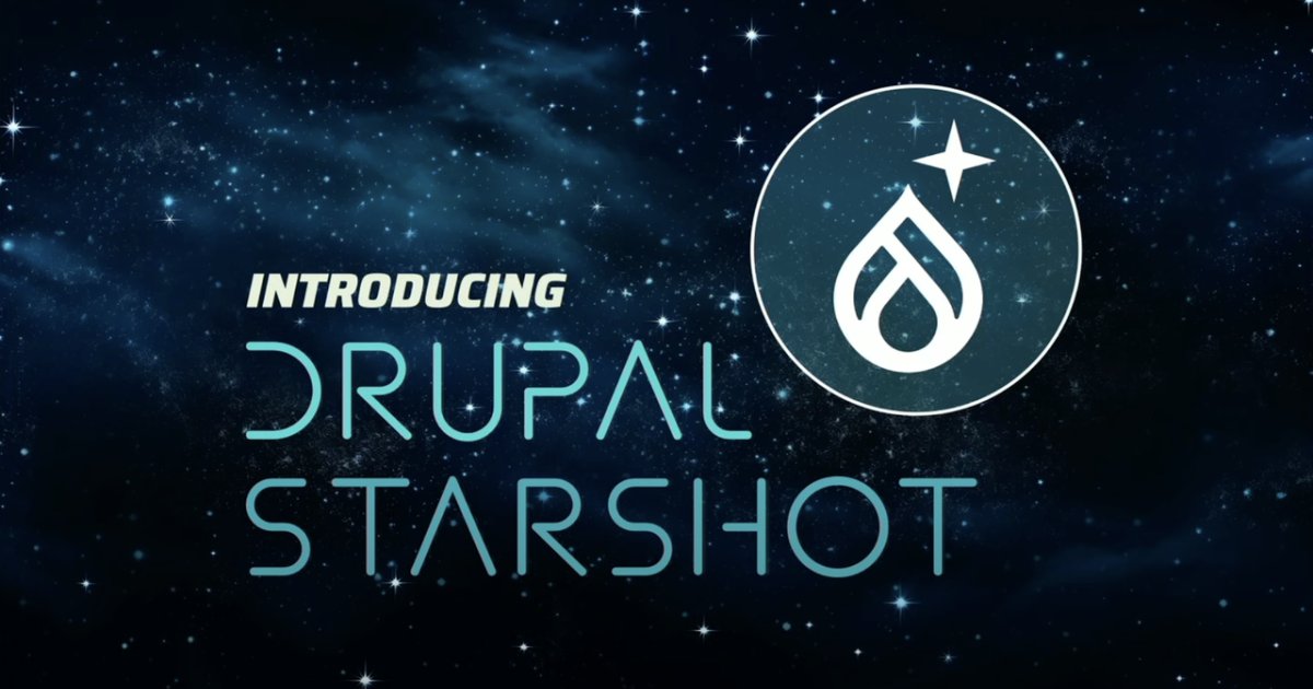 Paul Johnson Discusses New Drupal Starshot Initiative bit.ly/3JR0fKe @ctidigitaluk @pdjohnson