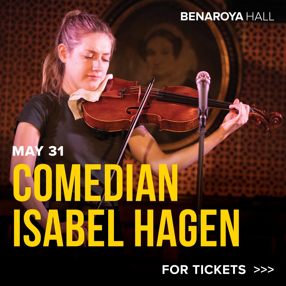Stand-up comedian and classically trained violist Isabel Hagen makes her Benaroya Hall debut on May 31st. Don't miss this unique show and enter to win your pair of tickets today! t.dostuffmedia.com/t/c/s/140800