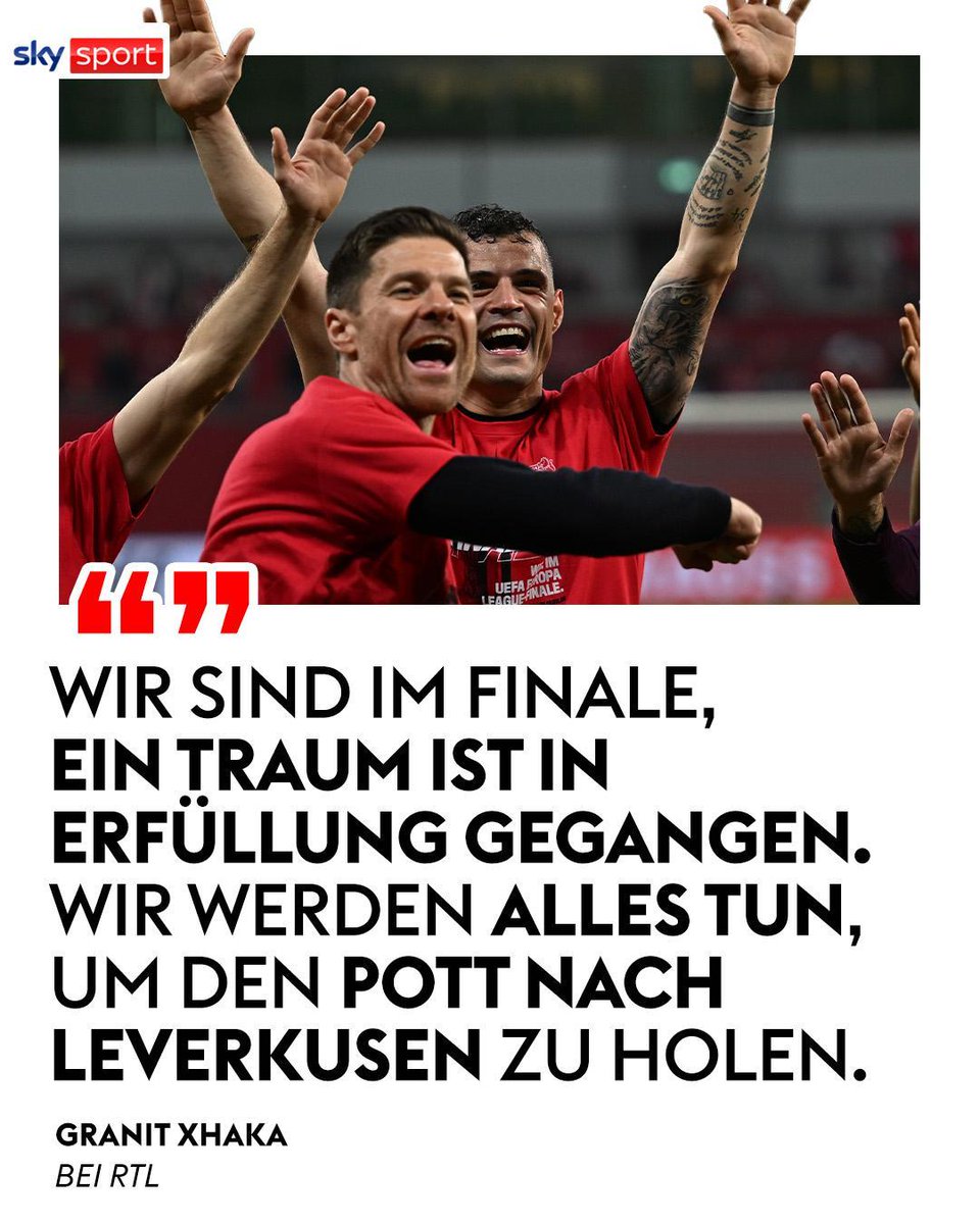 Gänsehaut! 🥹 Xhaka versucht die richtigen Worte zu finden: 

#SkySport #Leverkusen #Bayer