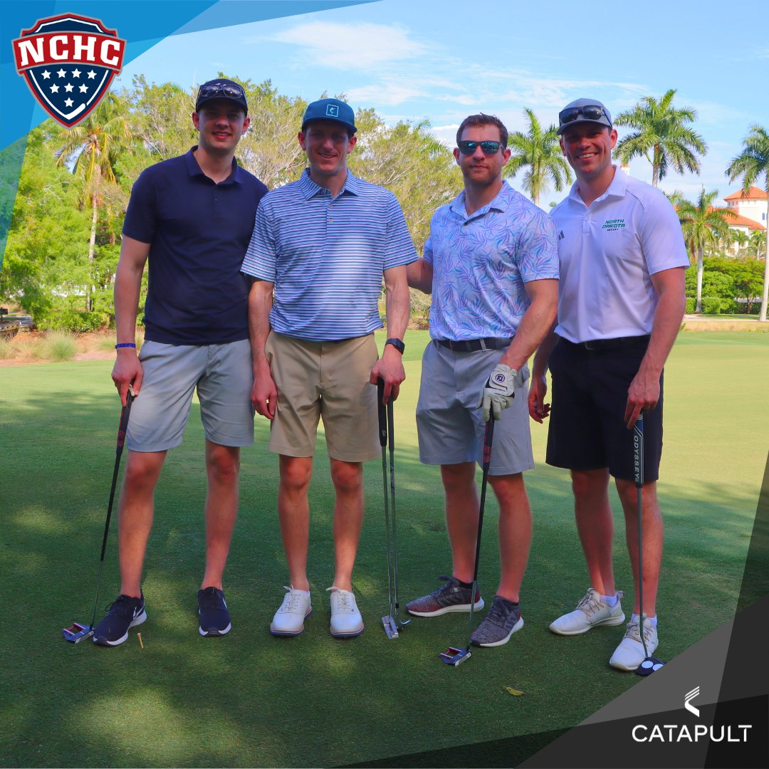 Say tees! 🏌️‍♂️😁 Thank you to @catapultsports for helping sponsor last week's annual #NCHChockey coaches golf outing at @TiburonNaples and snapping these shots! 📸