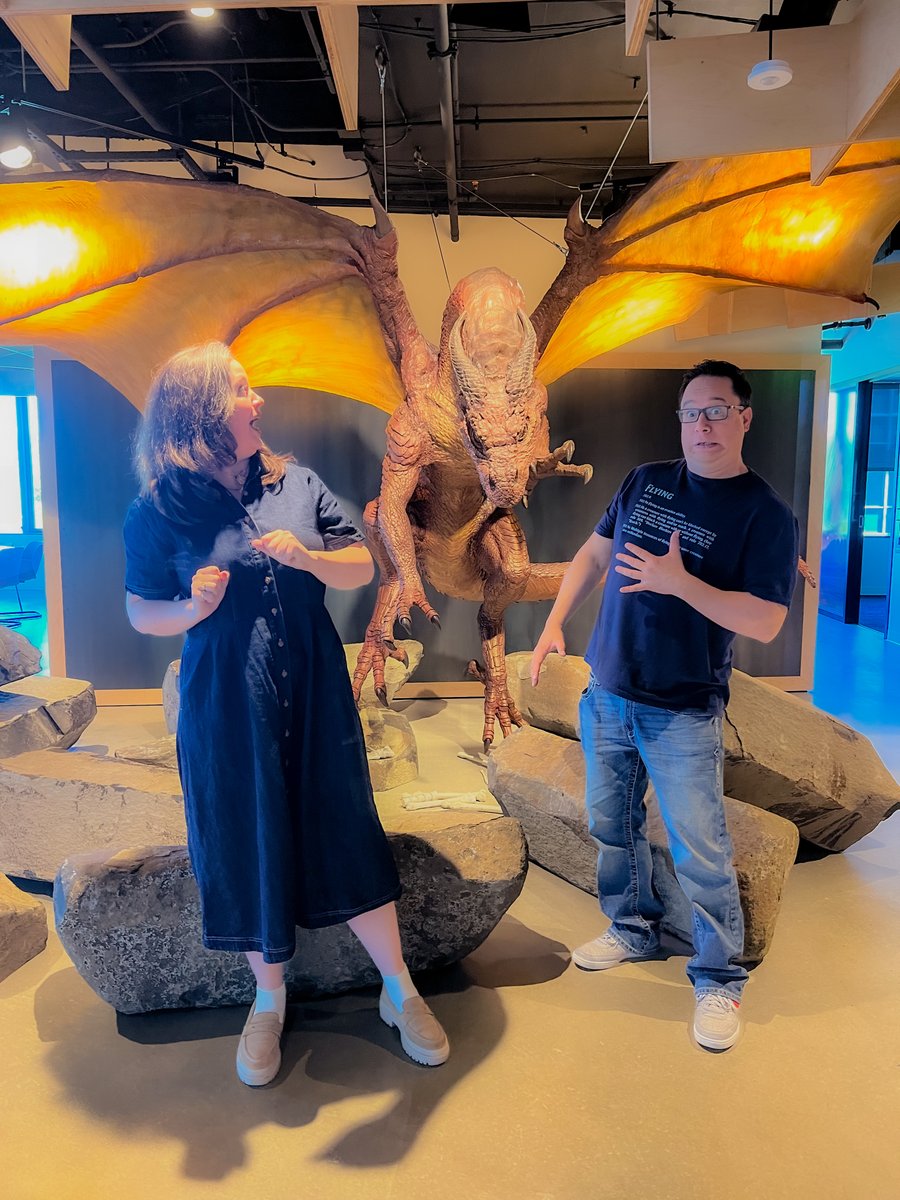 Some #GameKnights folks found adventuring through HQ today! Don't be alarmed, Mitzy doesn't bite (hard).