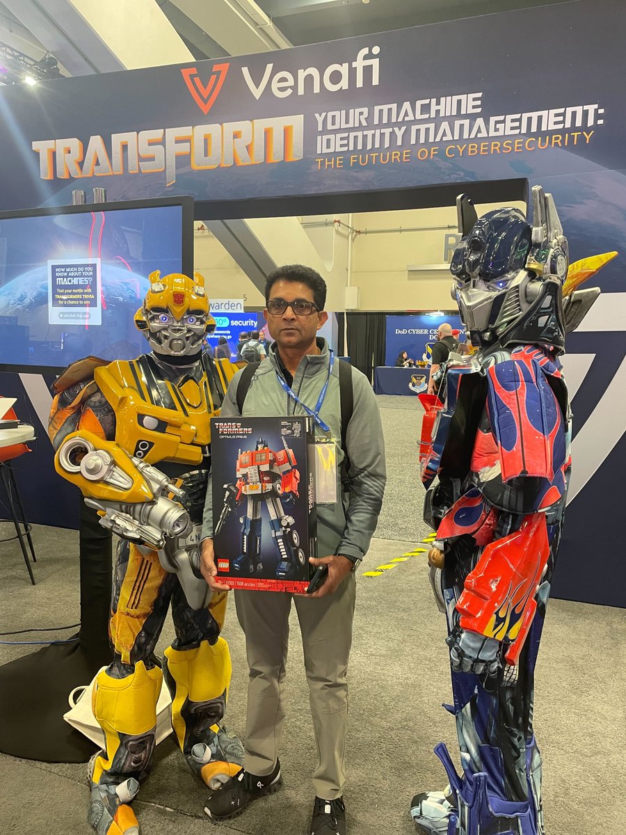 It’s our final day at #RSAC 2024! Congratulations to our photo contest winner, Nimisha, and our trivia contest winner, Harish! They each went home with their very own Lego set! Check out the epic selfies by clicking on #TransformWithVenafi