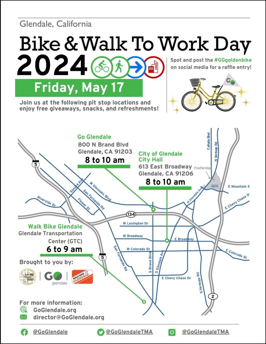 Gearin up for a BIG week 2 of Bike Month- - Saturday (5/11) Santa Monica Spoke is co-hosting MANGo Milestone Community Ride with the City of Santa Monica and Metro. - Friday (5/17) walk Bike Glendale is hosting several pit stops - Sunday (5/19) Kidical Mass