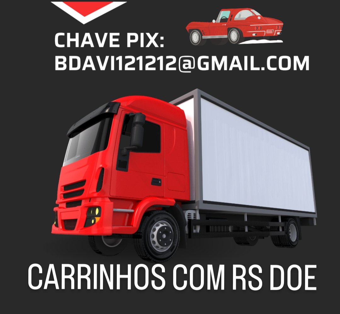 focalizeofc's tweet photo. A carreta tá chegando RS 
Os carrinhos abraçaram essa campanha de doação linda...
CARRINHOS COM RS DOE https://t.co/TN29Vmy9sx