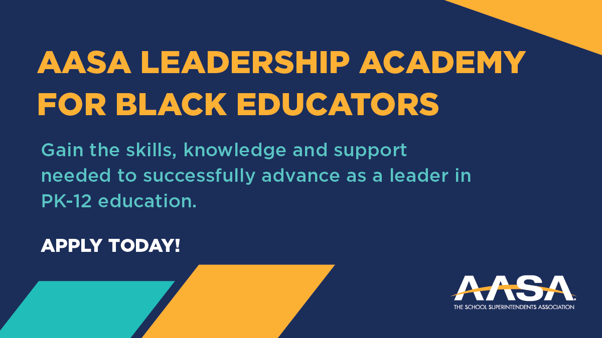 Don't miss your chance to join the Leadership Academy for Black Educators. Connect, learn, and lead with strategies for future-driven schools. Applications close 5/31. 🚀 Spots are limited—secure yours today! Apply now: aasa.org/aasalabe #LeadershipDevelopment