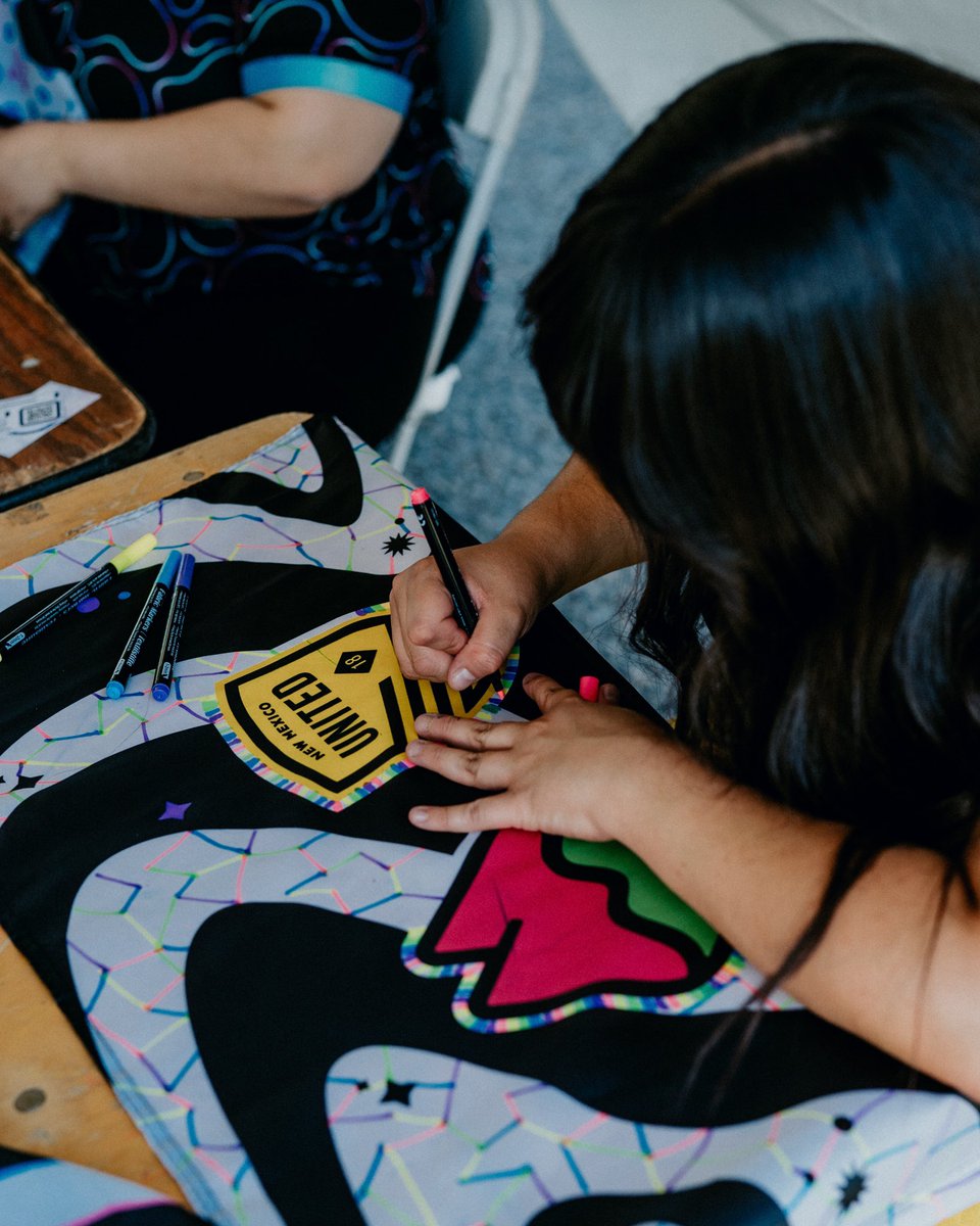 Let your imagination shine ✨ Stop by the @MeowWolf Creation Station at the tailgate this Saturday at 3:30pm to customize your NMU x MW Woggle Kit-inspired flag while supplies last 🏳️ Make it your own! #NMUxMW