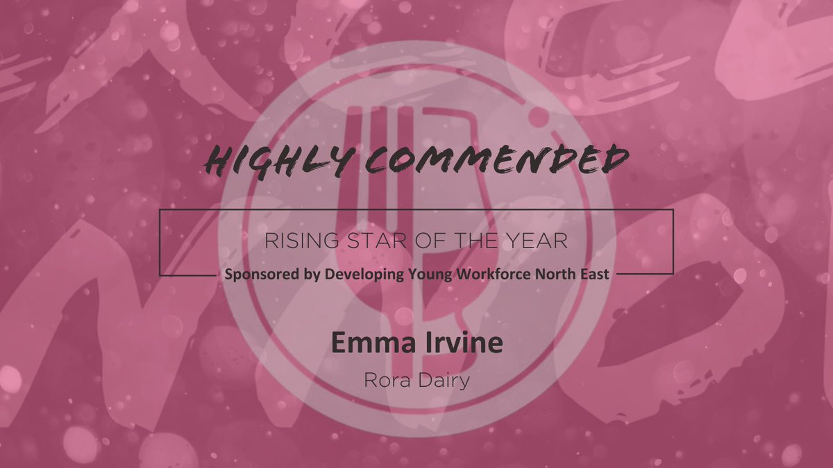 Rising Star of the Year has been sponsored by @DYW_NorthEast It was very encouraging seeing the #YoungPeople coming forward on the judging days, resulting in a Highly Commended for Emma Irvine who works @roradairy🐮 #NESAwards