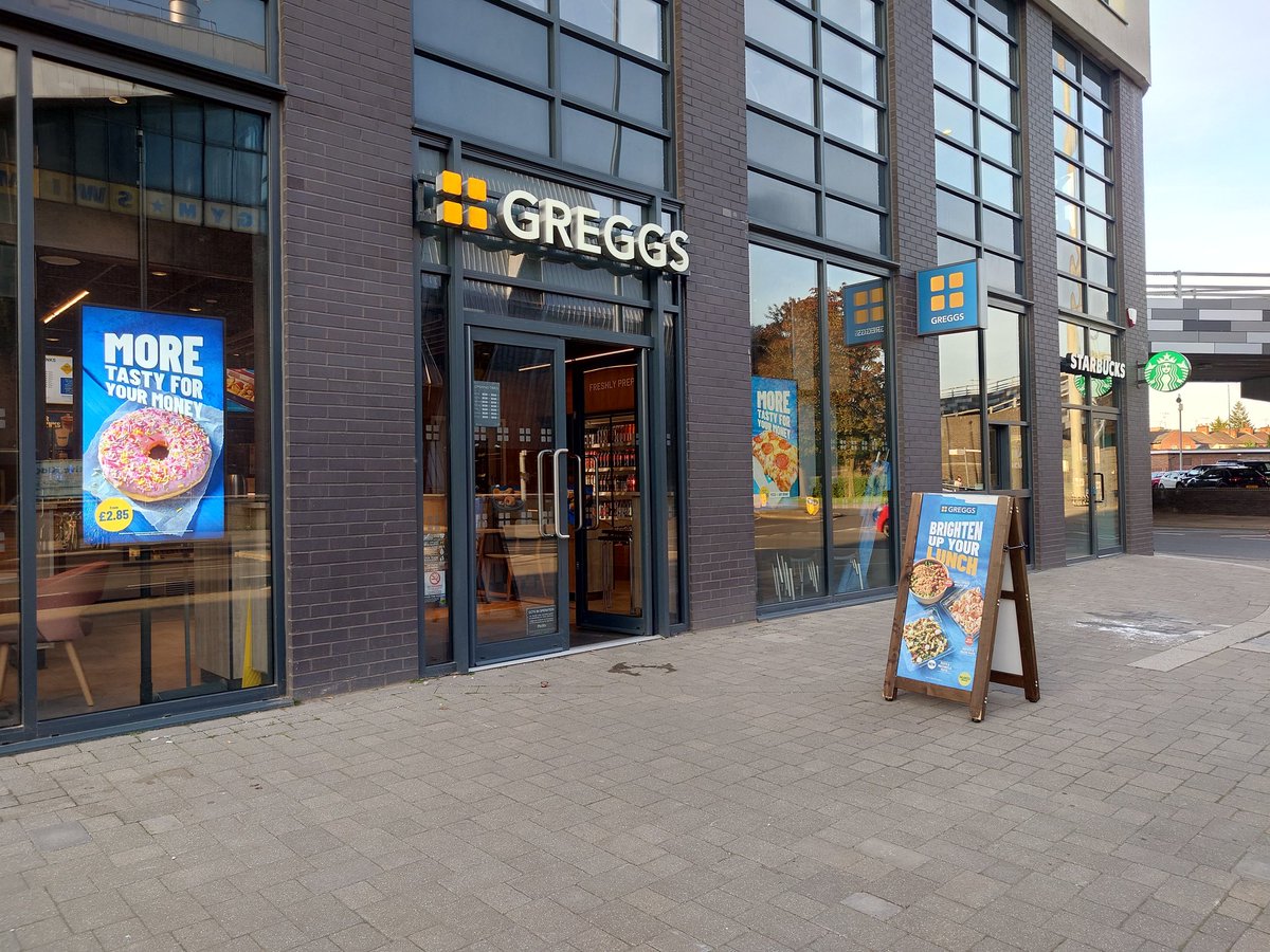 Greggs on Fairfax Street open. Replaces the lost one in Shelton Square. Perfect for a student accom block haha!