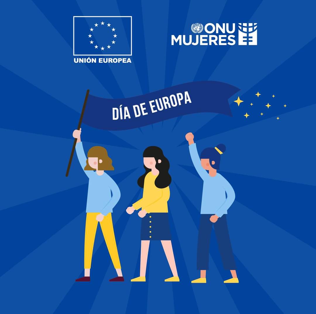 En este #DíadeEuropa, ONU Mujeres 🇬🇹 reconoce el trabajo y la inversión que realiza la @UEGuatemala en favor de las mujeres y las niñas, financiando proyectos para el empoderamiento y la participación política de las mujeres. #DíadeEuropa