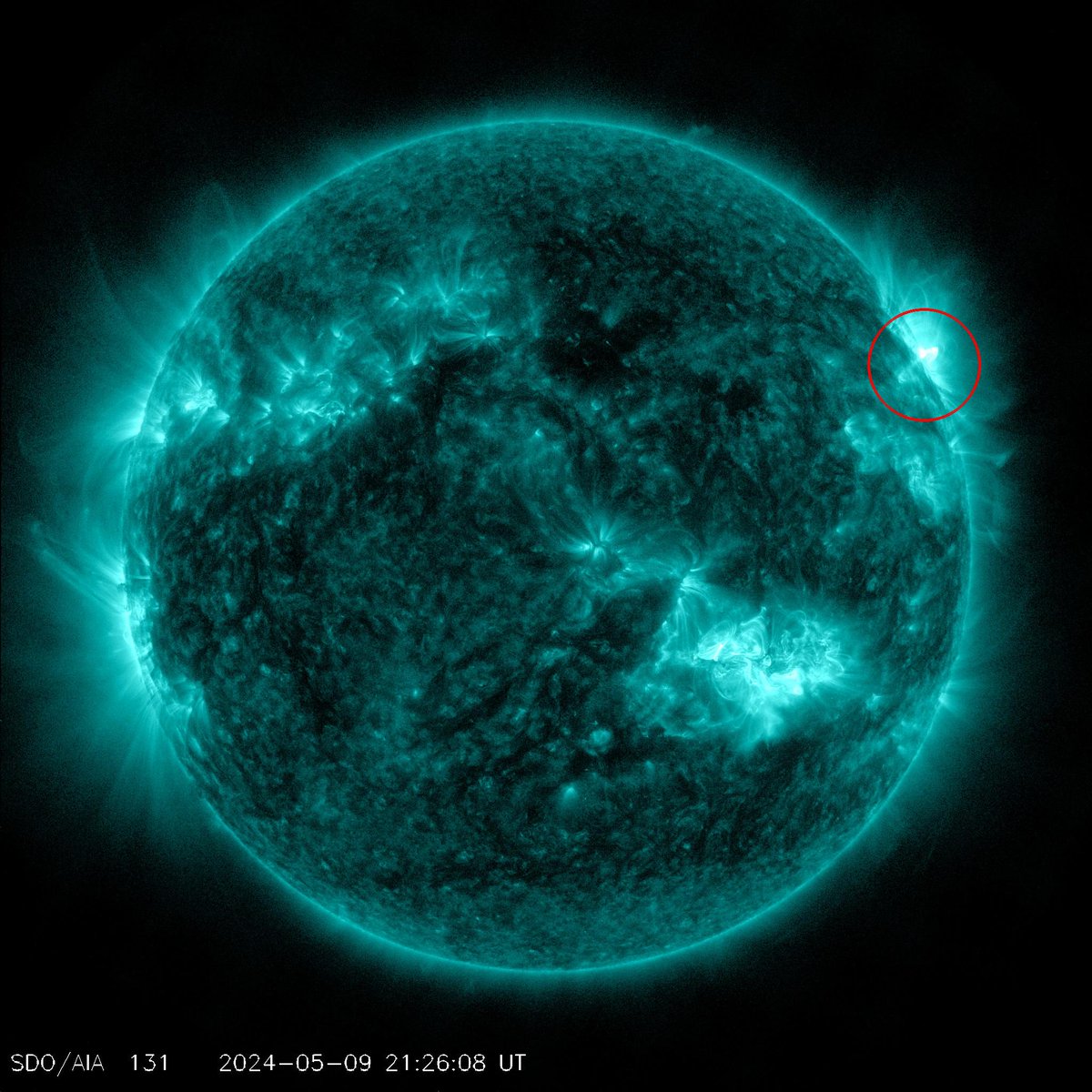 Moderate M1.05 flare from sunspot region 3663 Follow live on spaceweather.live/l/flare