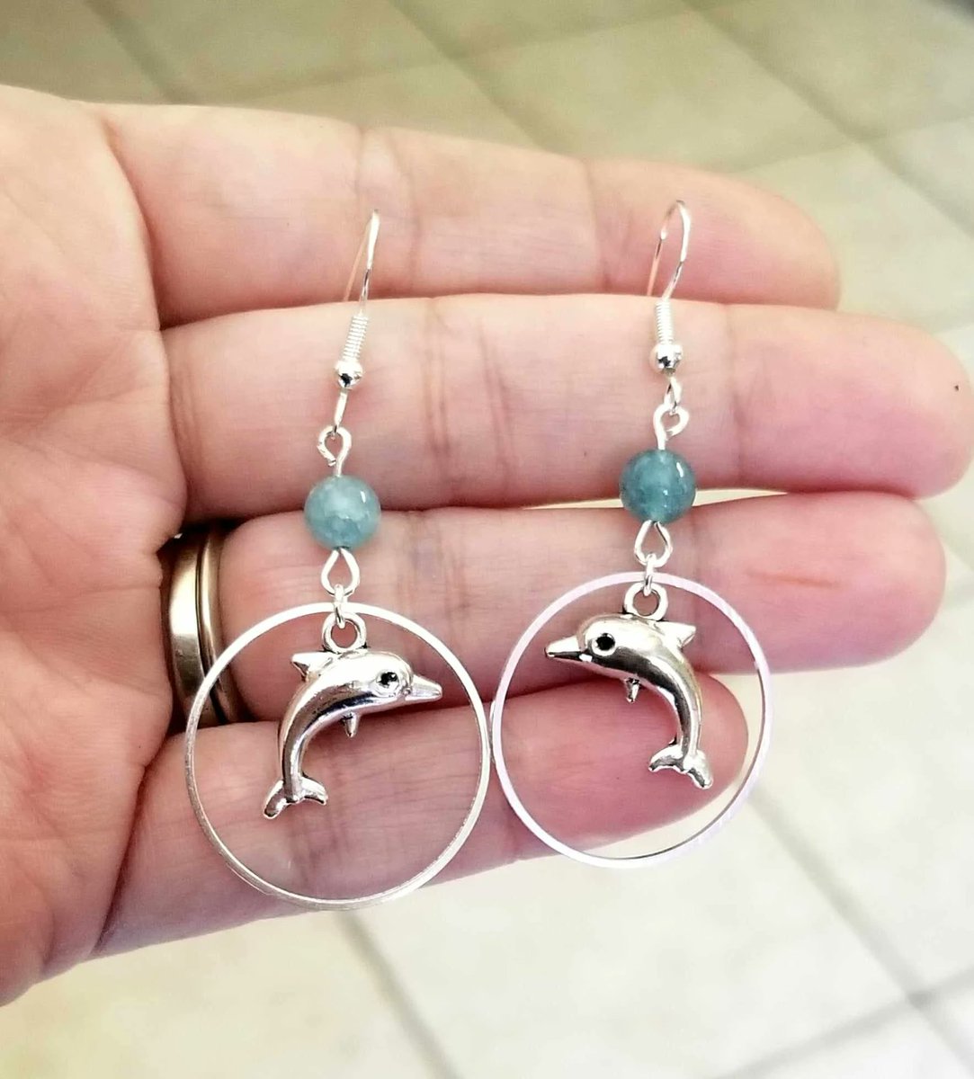 Silver Dolphin Earrings, Aquamarine Earrings 
#jewelry #handmadejewelry #giftsforher #mothersdaygifts #graduationgift #earrings #aquamarine #aquamarinejewelry #aquamarineearrings #dolphin #dolphins #dolphinearrings #beach #sealife #ocean 

etsy.me/488jkkD via @Etsy