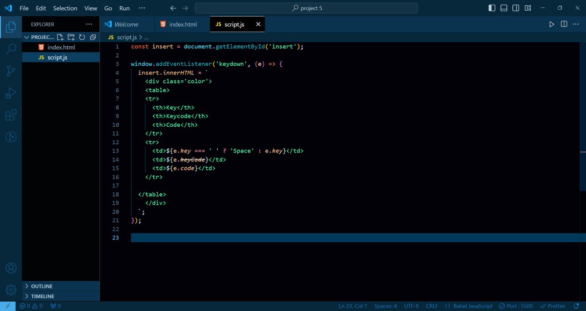 yashh1702's tweet image. Day 20 of #100daysofcodechallenge 

Dev:
-&amp;gt;Make a small mini project of keycodes 
-&amp;gt;Revised Some concepts of JavaScript

-&amp;gt;Learned git and GitHub concepts 📈💻

#100DaysOfCode 
#Connect
