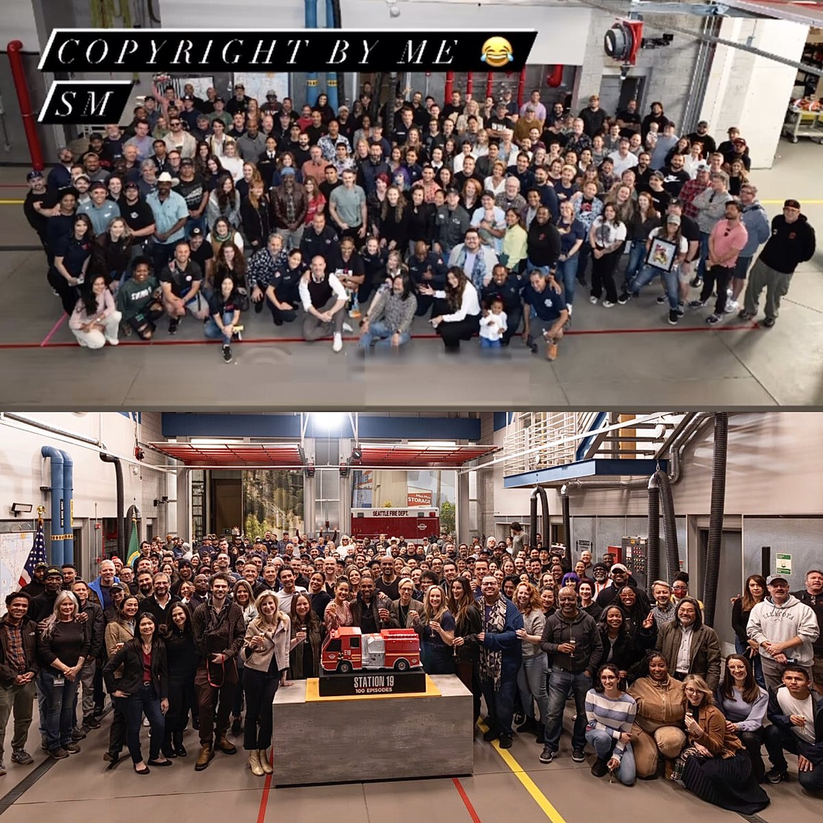 Our season 7 Station 19 family 🥹 We’ll keep fighting for them! Forever NINETEEN ❤️‍🔥🚒 #SaveStation19