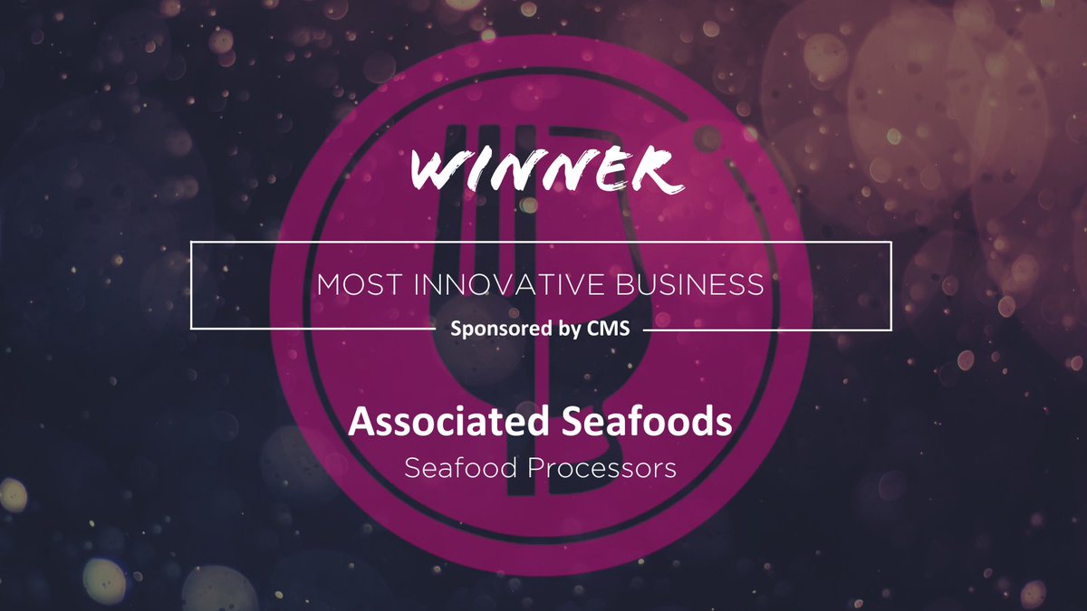 In the most Innovative Business category sponsored by @CMS_law, #Moray based 🎉 Associated Seafoods 🎉landed the catch of the day! #NESAwards