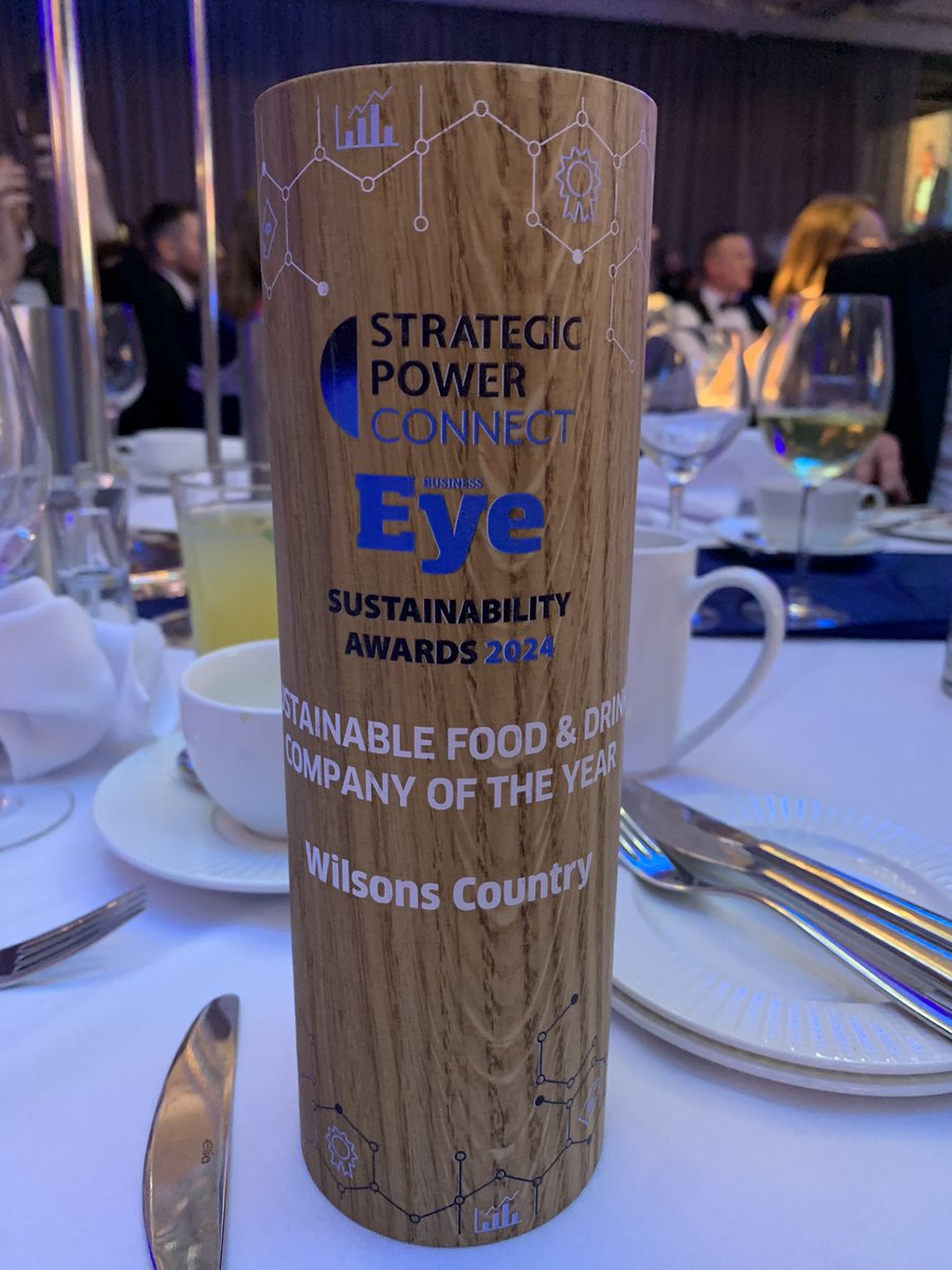 Wilson's Country (@wilsonscountry) on Twitter photo We won!! Sustainable food and drink company of the year #BESA24 We won!! Sustainable food and drink company of the year #BESA24