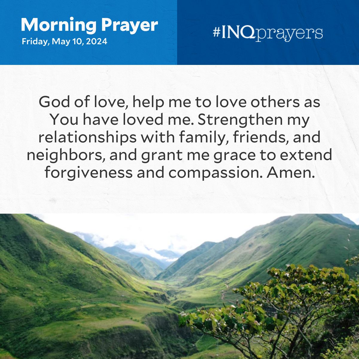 Today's Morning Prayer. #INQPrayers