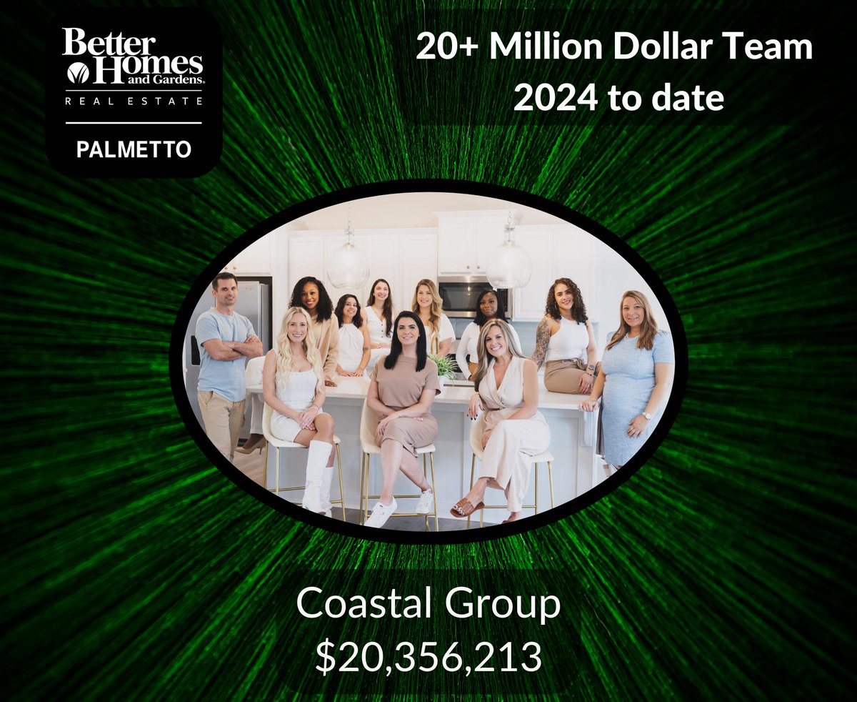 Congratulations to the Coastal Group for closing over $20 million in sales in 2024! #sellyourhome #charleston #forsalecharleston #betterhomesandgardens #bhgre #betterhomesandgardensrealestate
#design #charlestonrealtor #realestateagent #realtor #realestate #realestateagent #bh...