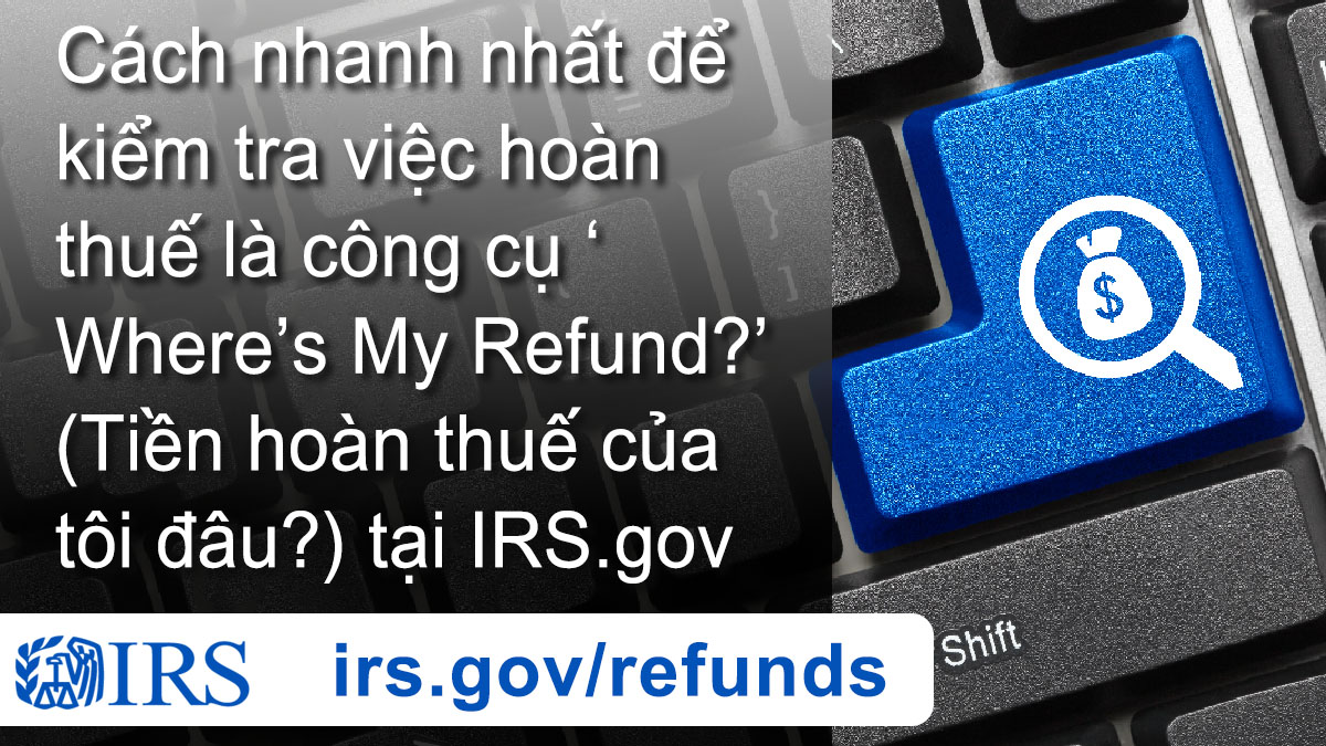 Công cụ trực tuyến giúp người đóng thuế kiểm tra tình trạng hoàn thuế của họ ow.ly/VuVf50MUuPR #IRS