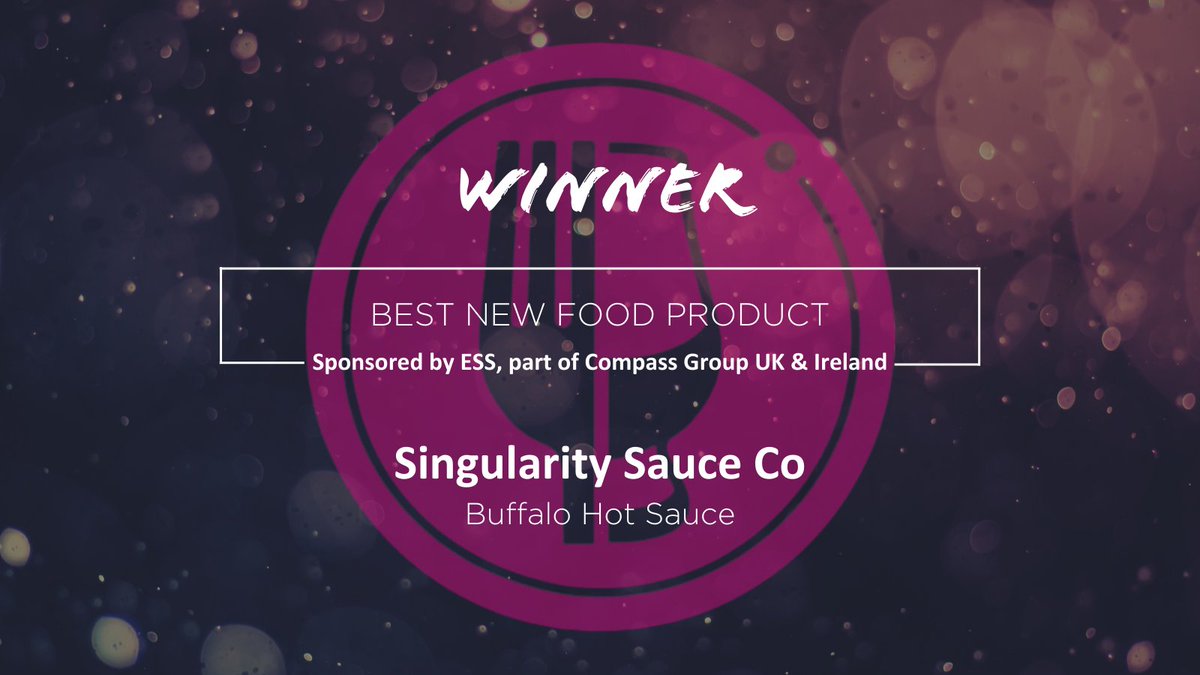 The Best New Food Product is once again kindly sponsored by title sponsor @ESS_Offshore 🙏 🎉 Singularity Sauce Co 🎉 has no ketch-ing up to do this year with their winning Buffalo Hot Sauce! 🔥 #NESAwards