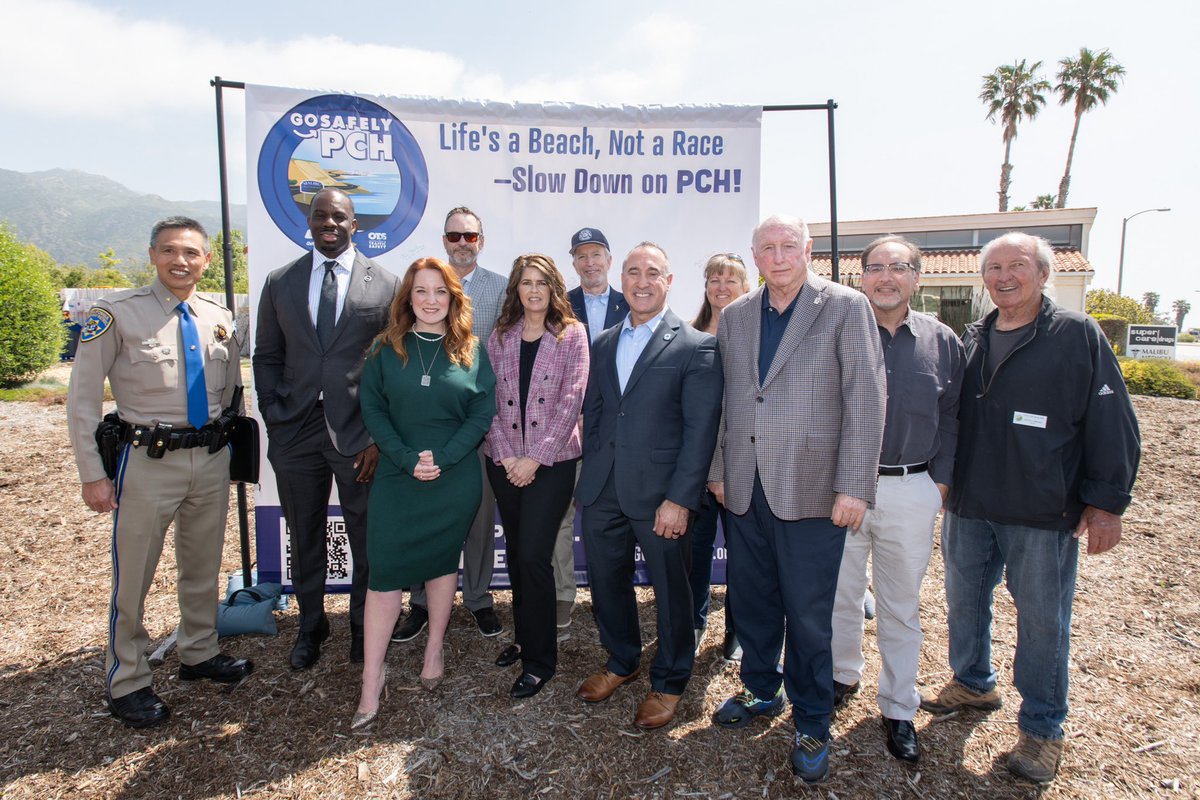 .@CountyofLA, @CaltransHQ, & the @CityMalibu are taking action for a safer PCH. Yesterday, we launched the Go Safely PCH campaign, calling on every person who travels this scenic highway to slow down, stay alert, & enjoy the ride. Learn more at gosafelypch.org