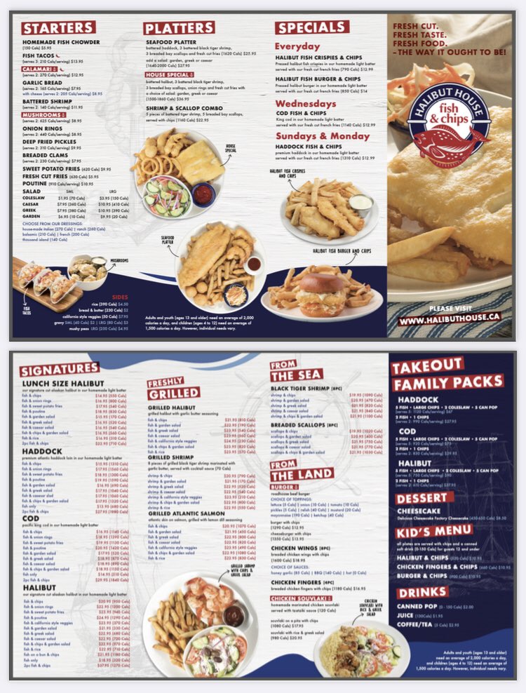 Niagara Falls’a yeni Fish & Chips restoranı açılmış. HALIBUT HOUSE. Haziran ayında Welland’a da yeni şube açıyorlar. 

Temiz yer, fiyatları da iyi. Tavsiye ederim.