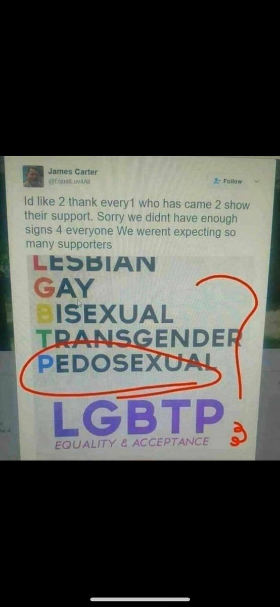 LGBTP

where the ‘P’ stands for Pedosexual.