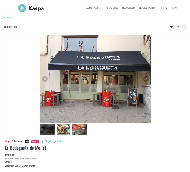 🥙 Hey $kas fam! We have a new reastaurant accepting #Kaspa, 'La Bodegueta de Mollet' in Barcelona, Spain 🇪🇸 👉 kaspa.org/directory/la-b…