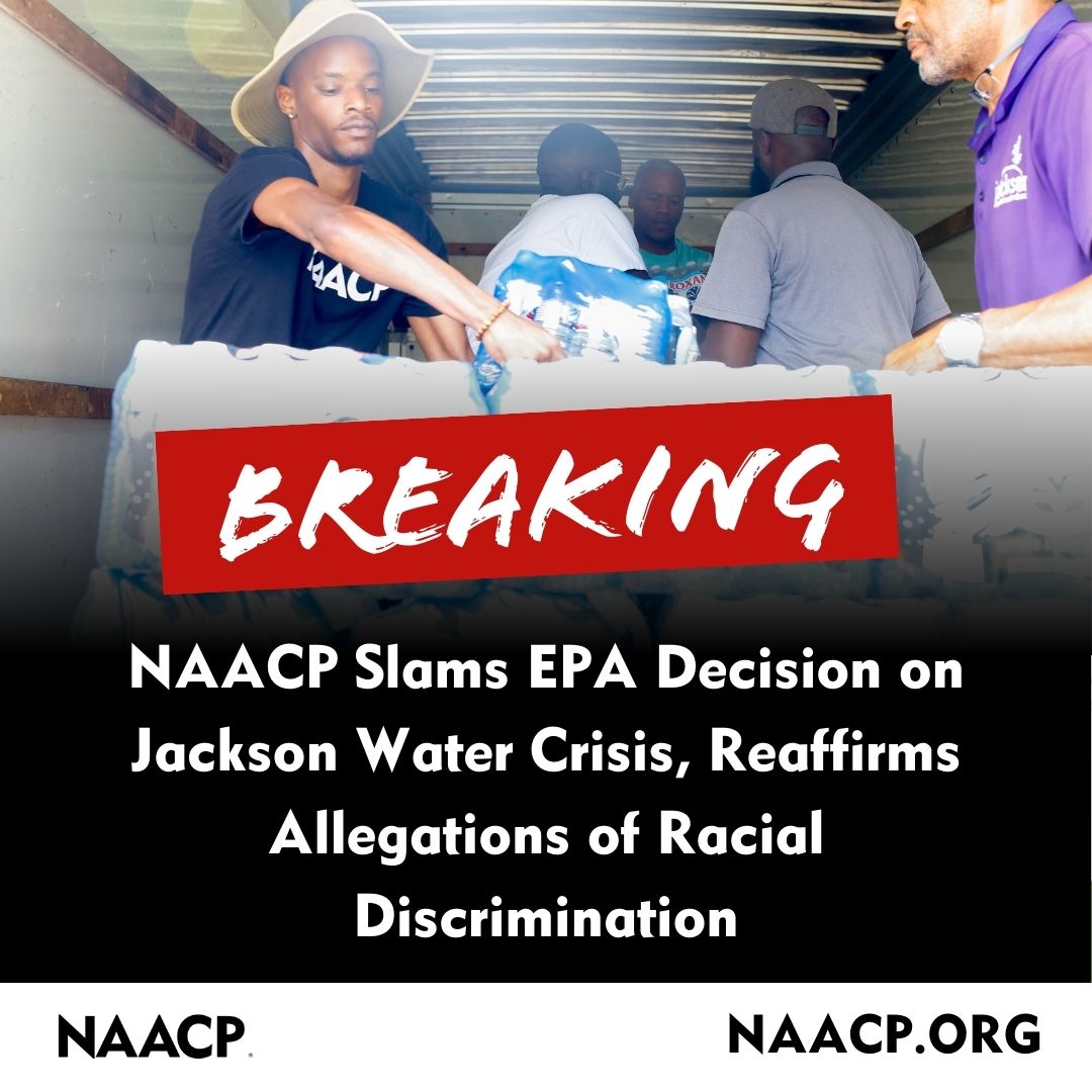 'The NAACP remains committed to using every tool at our disposal to ensure that all Black Americans have access to clean drinking water. When elected leaders fail us, it is our community that carries us forward.' bit.ly/3Uyyefd — @DerrickNAACP, NAACP President & CEO