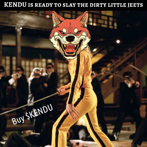 _KEVINFINNERTY's tweet photo. @acab823 @yourcryptodj Come join the squad and #KILLJEETS
$KENDU #KENDU https://t.co/PsiG0KKn3E