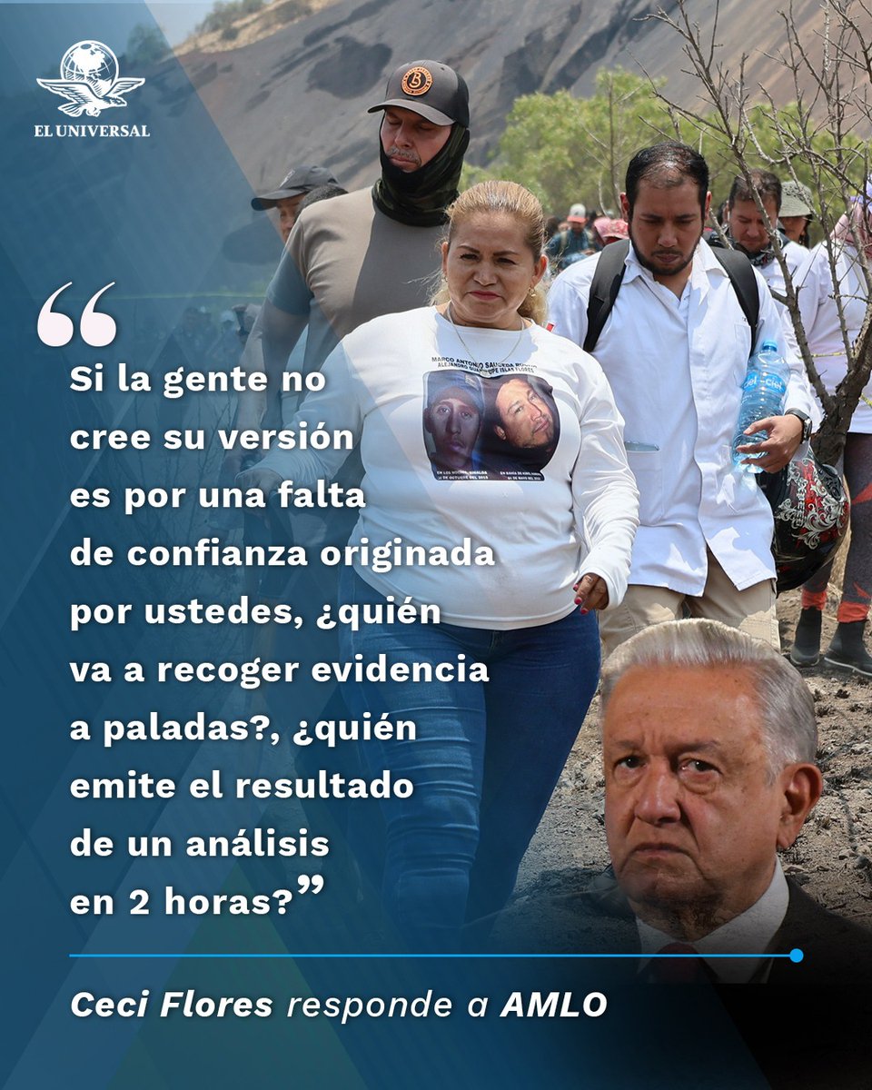 Ceci Flores, fundadora del colectivo Madres Buscadoras de Sonora, manifestó que seguirá buscando y aseveró que no es enemiga del presidente López Obrador. tinyurl.com/25qupd2j