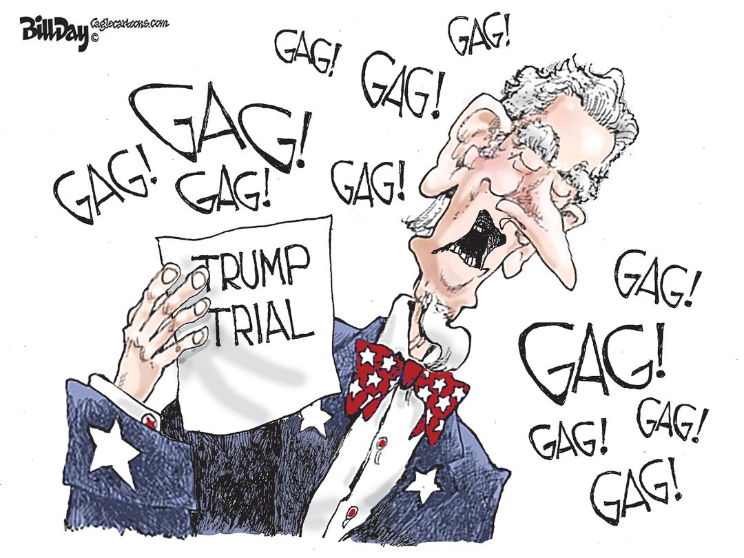 Bill Day @BillDaytoons #TrumpTrials #GagOrder