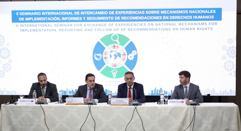 Culmina II Seminario Internacional sobre Mecanismos Nacionales de Seguimiento a DDHH. El canciller Rubén Ramírez Lezcano destacó el fructífero intercambio de experiencias y buenas prácticas. ➡️lc.cx/XRyKbd