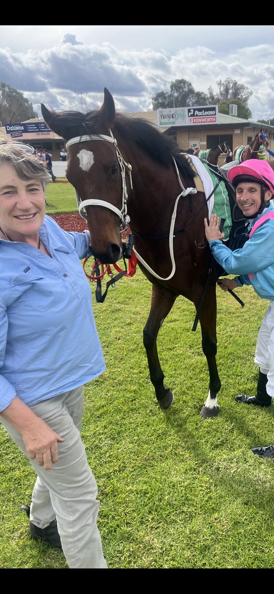 What a story - Danny Beasley rode his first winner for trainer Donna McQueen some 30 years ago and today at Albury they reunited for the first time since to win with Out Of The Shadows