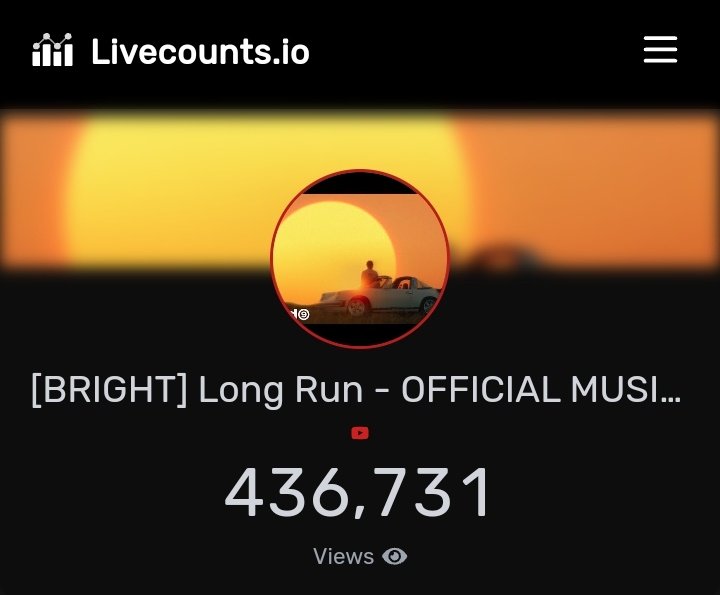 LONG RUN OFFICIAL MUSIC VIDEO UPDATE

436,731  🔜 500,000

#BRIGHT_LongRun
#LongRunMV
#LongRun
#bbrightvc
@bbrightvc
@cloud9_ent_ofc