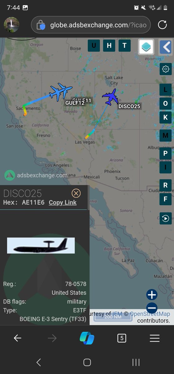 norb420's tweet photo. #AE0229 as #GULF11
#ADFEAE as #GULF12
#AE11E6 as #DISCO25
Looks like the start to a ๐ฅณ Party ๐ฅณ! Same three with the same callsigns were up the exercise on 7th. https://t.co/vUJeIASW01