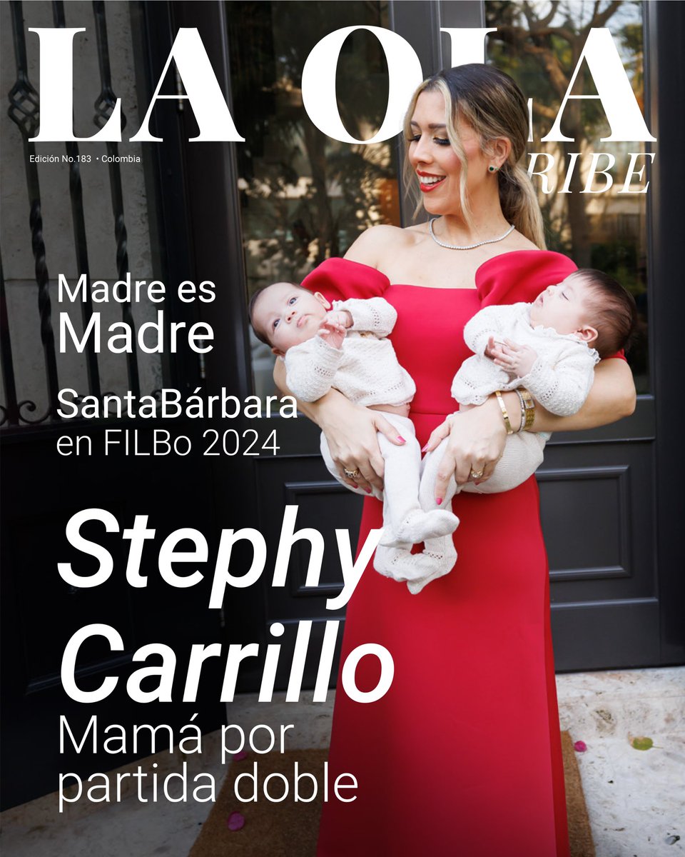 Nuestra nueva edición llega con una portada dedicada a la querida barranquillera, @stephycarrillotv, mamá primeriza por partida doble, que a los 2️⃣ meses organizó su vida para volver al mundo del entretenimiento.

🔗 Ingresa a laolacaribe.com para leerla gratis ahora