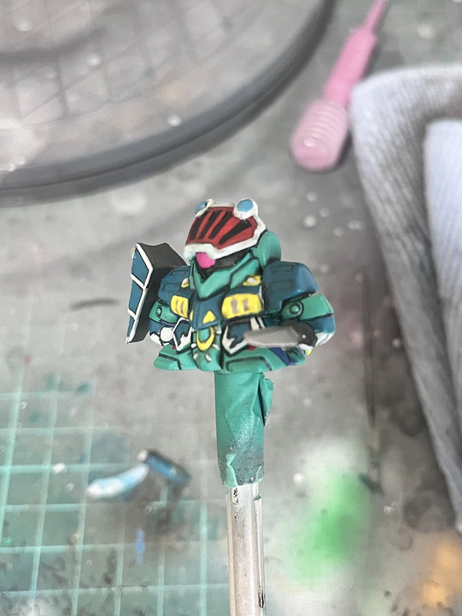 yunartifact's tweet photo. ガンプラより私こっちの方が好きかも知んないw

騎士ギャプランかっちょええ🧐

#ガン消し
#リペイント
#ナイトガンダム
#SDガンダム
#SDガンダム外伝 https://t.co/OVDwUUjFbf