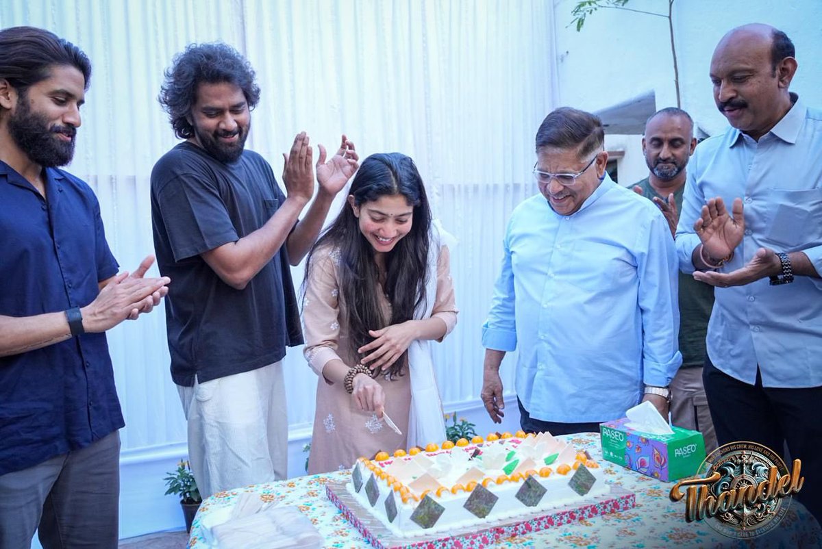#SaiPallavi Birthday celebrations 🥳 #Thandel #HBDSaiPallavi #FilmCelebrityUpdates