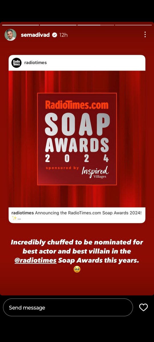 Robron_McQueen's tweet photo. #DavidAmes put this on his Instagram I hope he wins
#Hollyoaks https://t.co/HlcUbaj1Ud