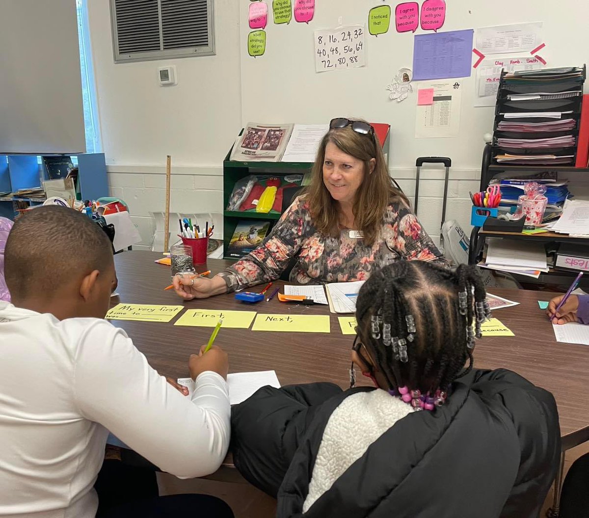 BaileyEducation's tweet photo. Project Manager Cathy Seale supported the third graders at Greensboro Elementary in Hale County, AL on their writing skills! πβοΈ #baileyeducation #LEADwithBailey https://t.co/kCDs4x0Mf0