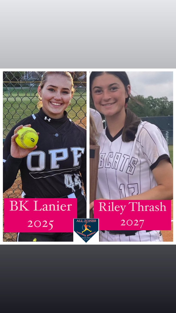 BK Lanier (2025 - Uncommitted) & Rylie Thrash (2027) on their way to State with Opp HS. 3 games, 3 wins and both contributed with the bat.. Rylie led the team in Bat Avg .625 with 5 Hits, 1 2B, 1 3B & 3 RBI .BK hit .400, 1 3B, 1 HR, 4 RBI @RylieThrash_2 @BKLanier2025 @lbpowell12