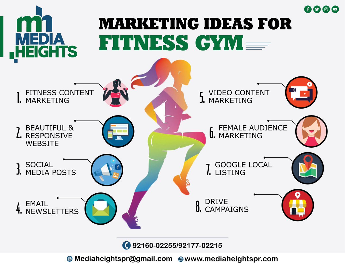 Social media provides businesses with a direct line of communication with their customers. #gym #gymbranding #fittnessbranding .  By Mediaheightspr.com

#gym #gymsocialmedia #gymbranding #GymMarketing
#Inboundmarketing #MEDIAHEIGHTS #digitalmarketingcompany #searchengine