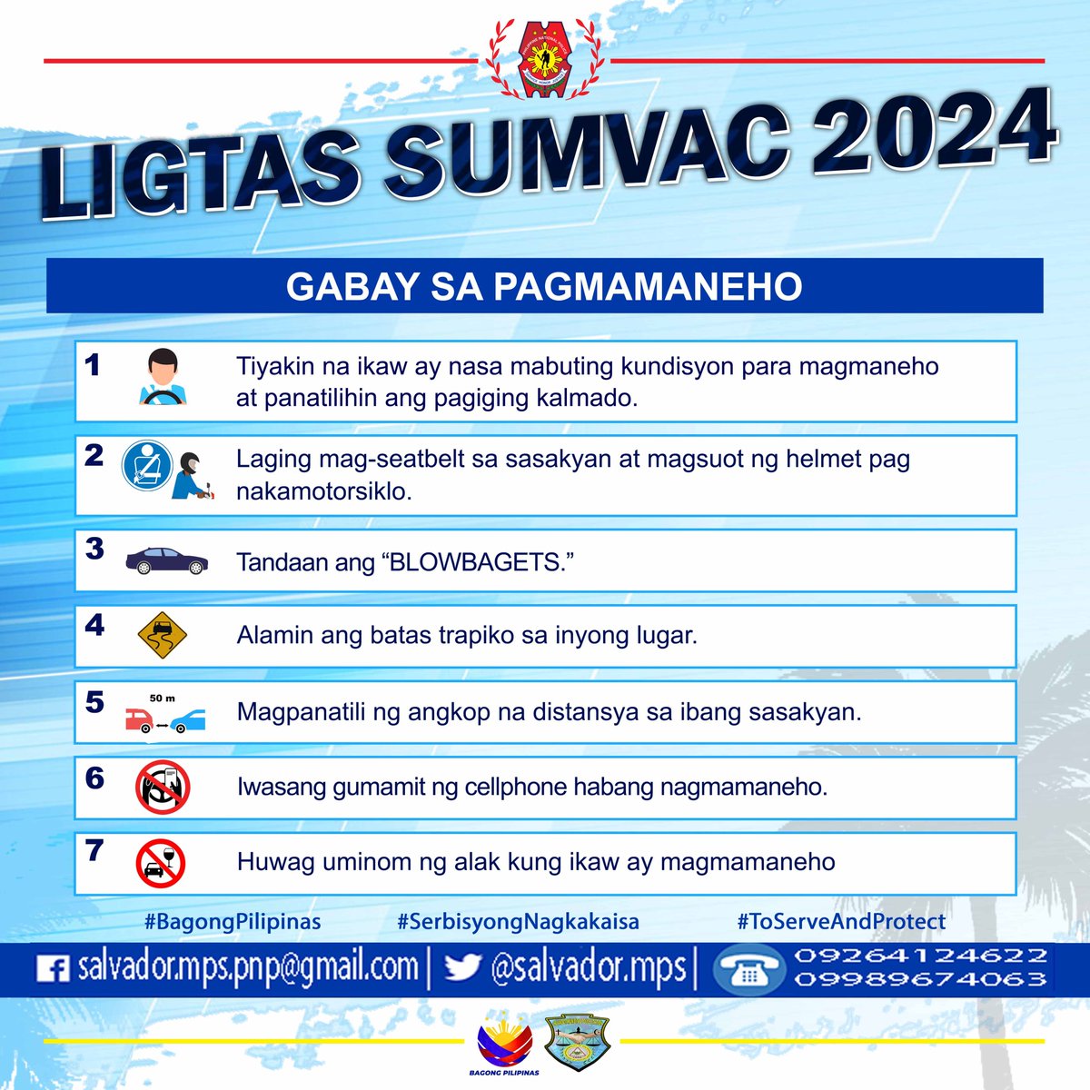 LIGTAS SUMVAC 2024 #ToServeandProtect #SerbisyongNagkakaisa